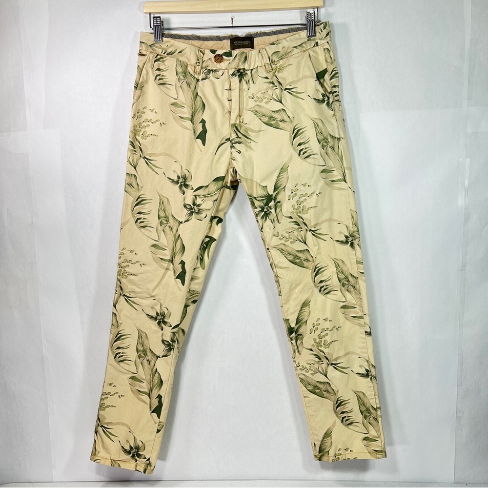 Scotch & Soda Couture Stuart Leaf Drapery Slim pants , Size: 28W x 32L